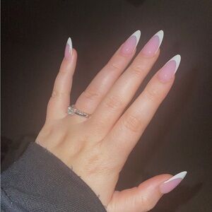 10k White Gold Solitaire REAL DIAMOND Engagement Ring